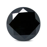 (Pack of 5) Round Simulated Black CZ
