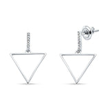 Hollow Triangle Earrings