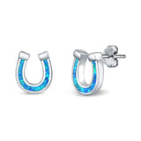 horseshoe stud earrings