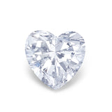 (Pack of 5) Heart White Simulated Cubic Zirconia