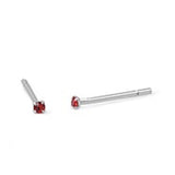 Simulated Ruby Cubic Zirconia 1.5 mm Nose Stud