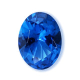 (Pack of 5) Oval Synthetic Blue Sapphire