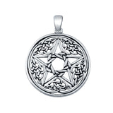 Celtic Star Charm Pendant Round 925 Sterling Silver