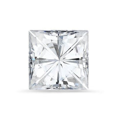 GEMSTONE 2012 1本 Princess Cut White Cubic Zirconia Loose Gemstones (Pack of 5)