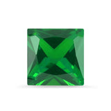 (Pack of 5) Princess Simulated Green Emerald CZ