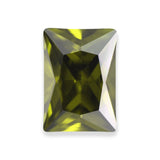 (Pack of 5) Radiant Simulated Dark Peridot CZ