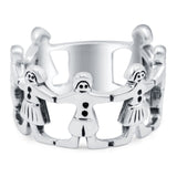925 Sterling Silver Children's Oxidized Band Wholesale