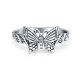 925 Sterling Silver Twisted Shank Butterfly Ring Band Wholesale