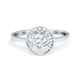 925 Sterling Silver Petite Dainty Tree of Life Ring Band Wholesale