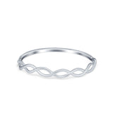 Infinity Band Ring Crisscross Thumb Plain Ring 925 Sterling Silver