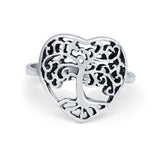 925 Sterling Silver Petite Dainty Tree of Life Ring Band Wholesale
