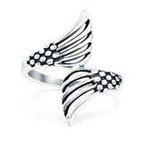 Mermaid Tails Oxidized Band Solid 925 Sterling Silver Thumb Ring (23mm)
