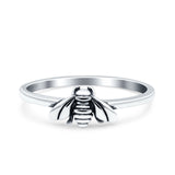 Fly Band Oxidized Ring Solid 925 Sterling Silver (5.5mm)