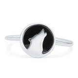 Silver wolf Ring