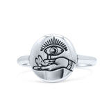 Attractive Eye Design Cultural Artisan Oxidized Fashion Thumb Ring Band