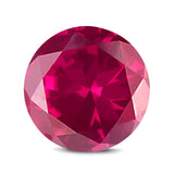 (Pack of 5) Round Simulated Ruby CZ