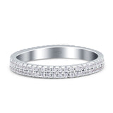 Full Eternity Ring Stackable Cubic Zirconia 925 Sterling Silver Wholesale