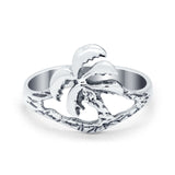 925 Sterling Silver Palm Tree Oxidized Tree of Life Round Ring Band Wholesale
