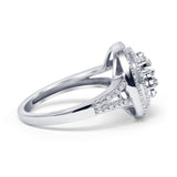 Milgrain Split Shank Diamond Ring 10K White Gold 0.18ct Wholesale