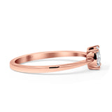 Solitaire Style Diamond Halo Ring 10K Rose Gold 0.14ct Wholesale