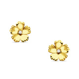 floral stud earrings