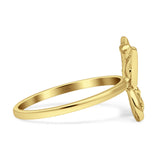 Butterfly Statement Thumb Ring 14K Yellow Gold Wholesale