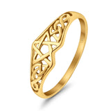Pentagram Star Filigree Ring 14K Yellow Gold Wholesale