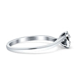 Halo Round And Baguette Diamond Wedding Ring 14K White Gold 0.12ct Wholesale