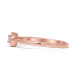 Halo Solitaire Bridal Ring 0.20ct Round Natural Diamond 14K Rose Gold Wholesale