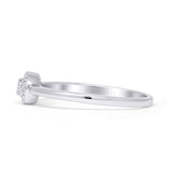 Halo Solitaire Bridal Ring 0.20ct Round Natural Diamond 14K White Gold Wholesale