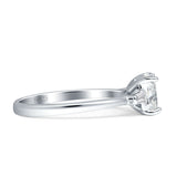 Emerald Cut Solitaire Trio Ring Cubic Zirconia 925 Sterling Silver wholesale