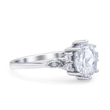 Oval Art Deco Engagement Ring Cubic Zirconia 925 Sterling Silver Wholesale