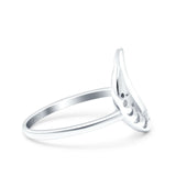 Crescent Moon Phases Oxidized Band Solid 925 Sterling Silver Thumb Ring (11mm)