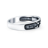 Sunset Oxidized Band Solid 925 Sterling Silver Thumb Ring (5mm)