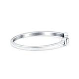 I Love You Oxidized Band Solid 925 Sterling Silver Thumb Ring (2.5mm)