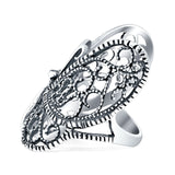 Butterfly Ring Filigree Oxidized 925 Sterling Silver Wholesale