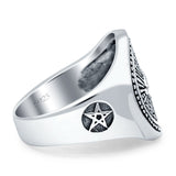 Eye Star Signet Fashion Thumb Ring 925 Sterling Silver Wholesale
