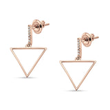 Hollow Triangle Earrings