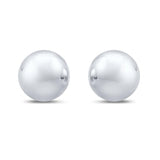 Half Ball Stud Earrings Round 925 Sterling Silver Wholesale