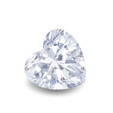 (Pack of 5) Heart White Simulated Cubic Zirconia