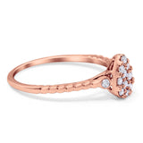 14K Rose Gold 0.26ct Pear 8.2mm G SI Diamond Engagement Wedding Solitaire Promise Ring Size 6.5
