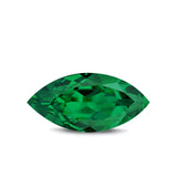 (Pack of 5) Marquise Simulated Green Emerald CZ