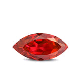 (Pack of 5) Marquise Simulated Garnet CZ