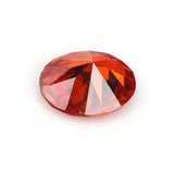 (Pack of 5) Oval Simulated Orange CZ
