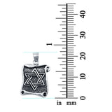 Sterling Silver Star of David Pendant Charm 925 Sterling Silver