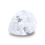 (Pack of 5) Pear White Simulated Cubic Zirconia