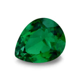 (Pack of 5) Pear Simulated Green Emerald CZ