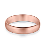 Rose Tone, Wedding Band Ring Round 925 Sterling Silver (5MM)