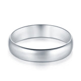 Sterling Silver Wedding Band Ring Round 925 Sterling Silver (6MM)