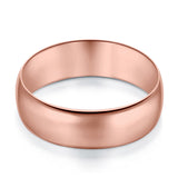 Rose Tone, Wedding Band Ring Round 925 Sterling Silver (10MM)